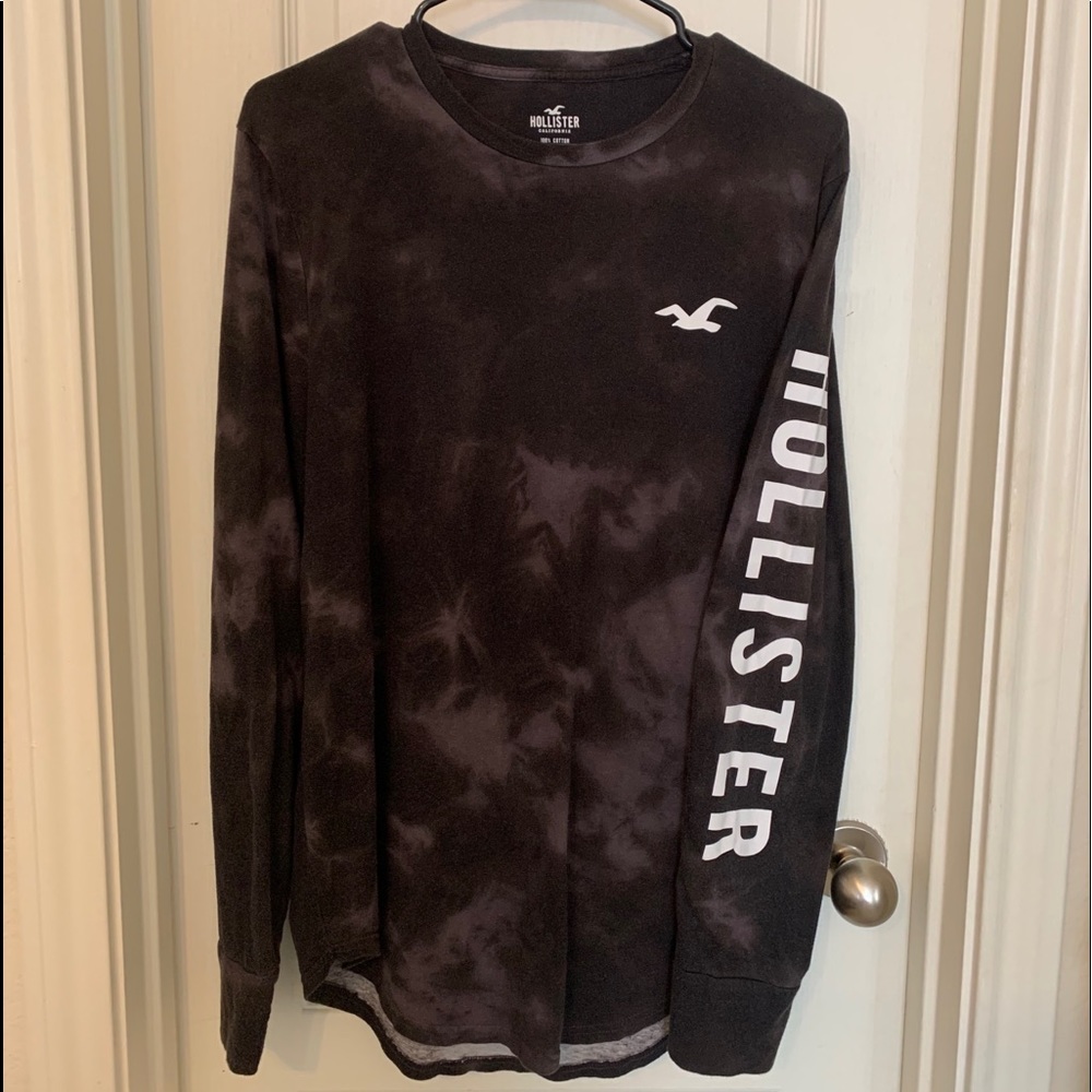 Long Sleeve Tie Dye Hollister T-Shirt